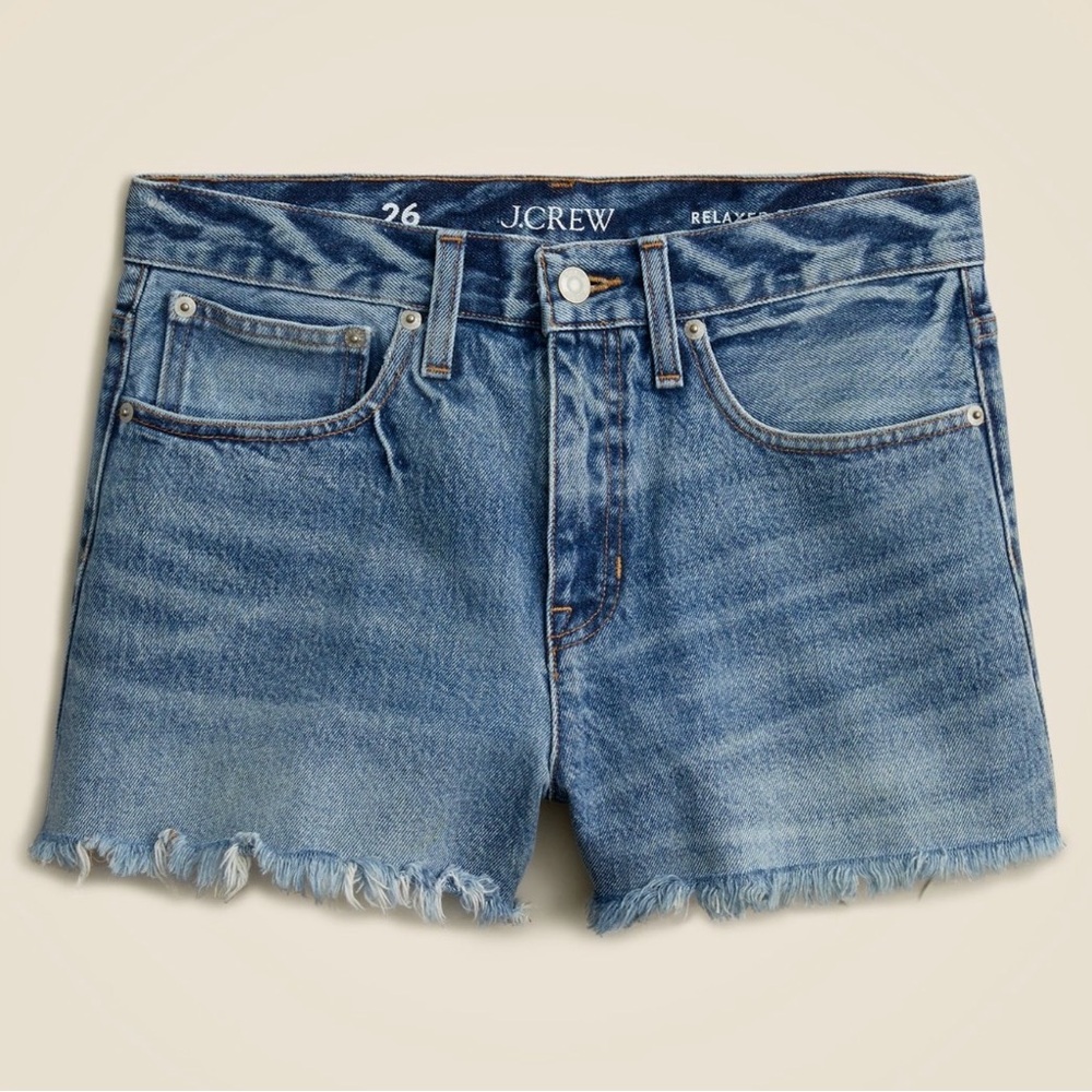 J. Crew Relaxed Denim Shorts in Baxter Street Wash Sz 31